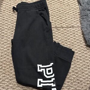 PINK Black Joggers